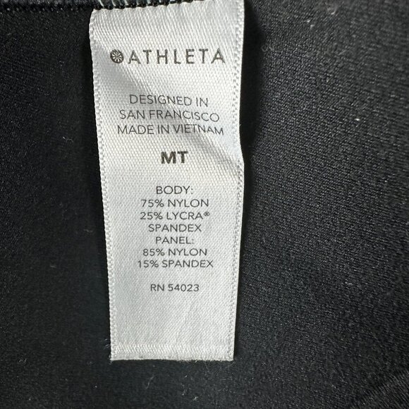 Athleta Salutation Stash Pocket II Cutout Womens MT Compression Pants Yoga - Picture 6 of 8